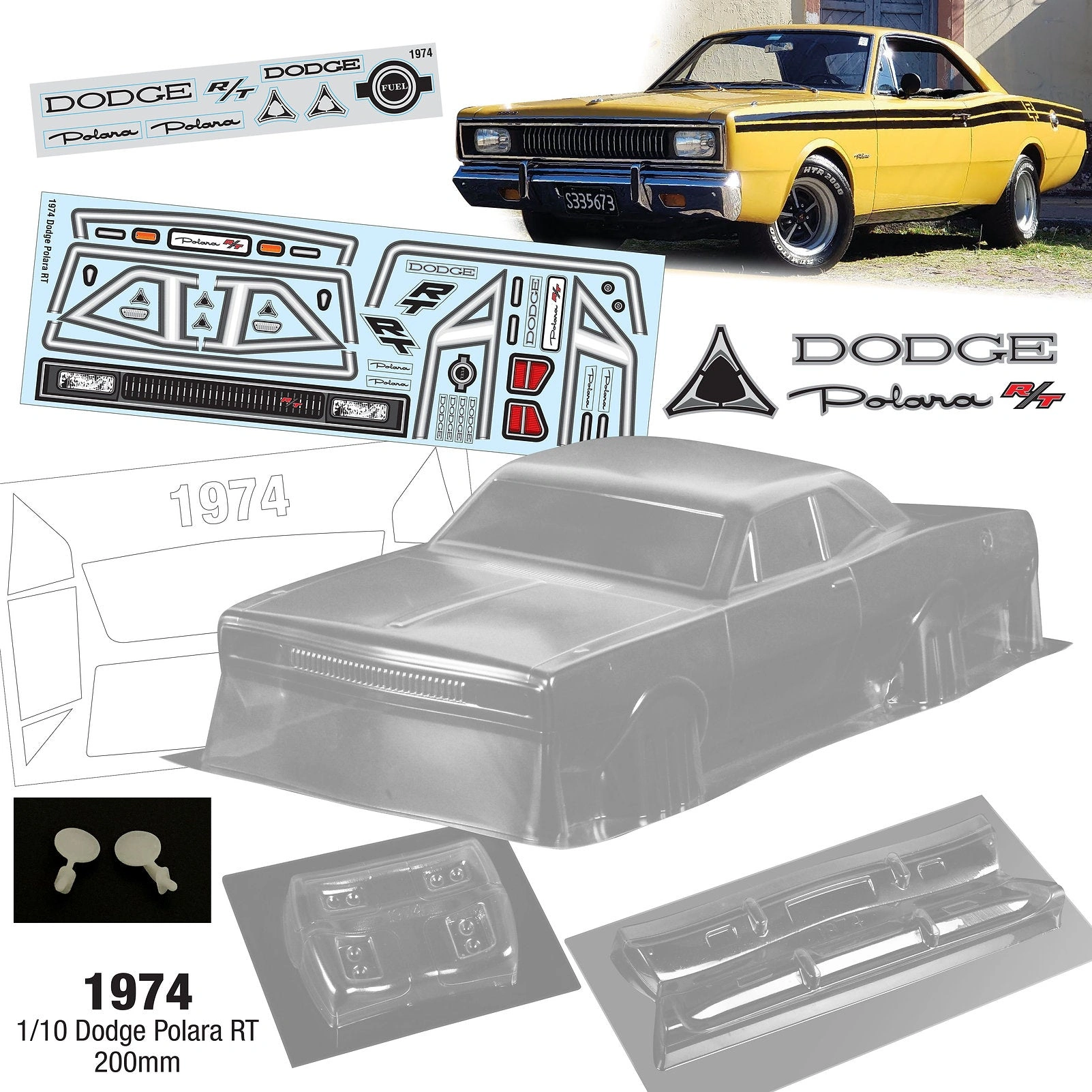 '74 Dodge Polara RT: Drift King Ready. 1/10 Scale Muscle Car for Tamiya TT01/TT02 Fun!